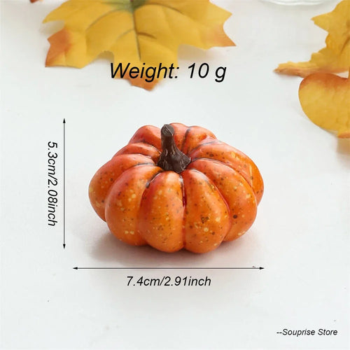 citrouilles décoratives en mousse pour Halloween et automne - vue 8 sur 22