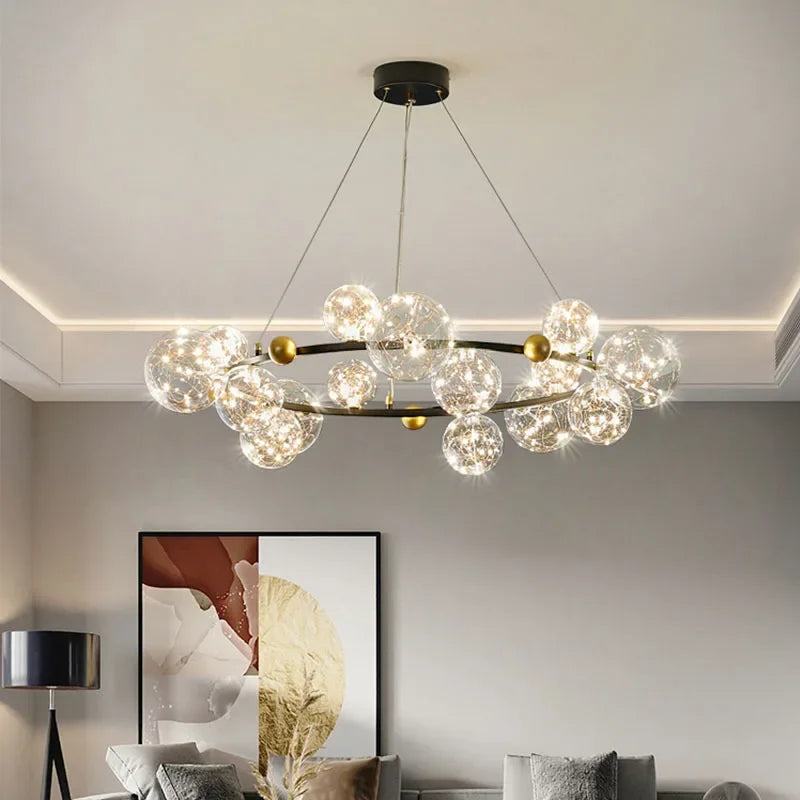 lustre nordique moderne étoilé pour un intérieur créatif - vue 3 sur 14