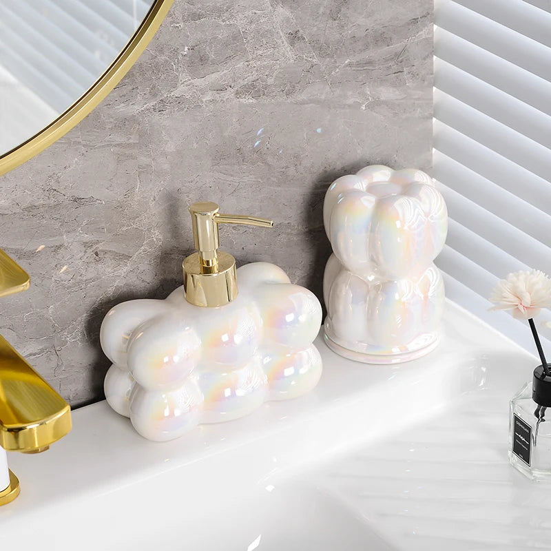 décoration de salle de bain luxe nuages créatifs en céramique