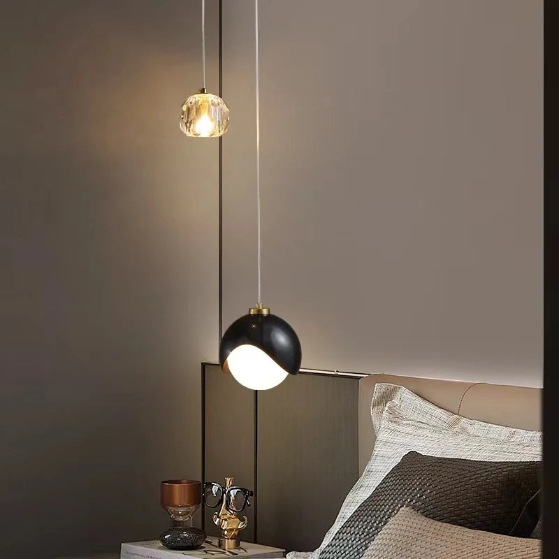suspension moderne en cristal minimaliste pour intérieur élégant - vue 4 sur 8