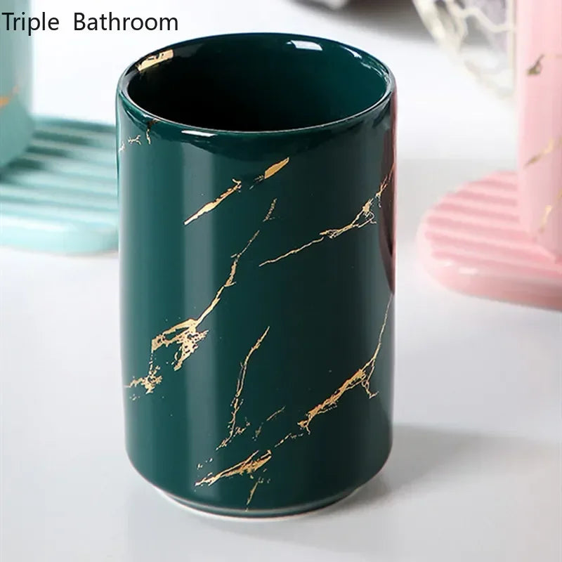 tasse en céramique pour couple porte-brosse à dents et rangement - vue 6 sur 22