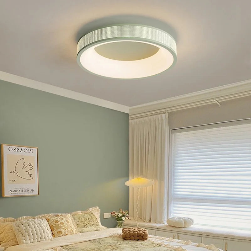 qiyimei led plafonnier style cercle carré pour décoration maison - vue 6 sur 22