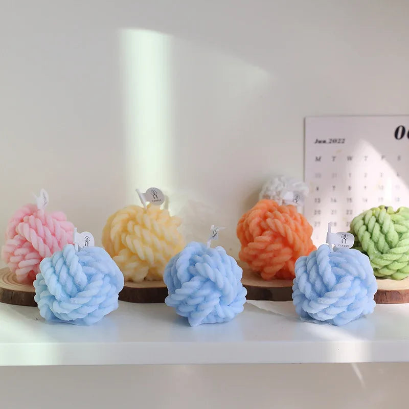 bougie aromatique en laine pour mariage décoration créative cadeau invité - vue 5 sur 13