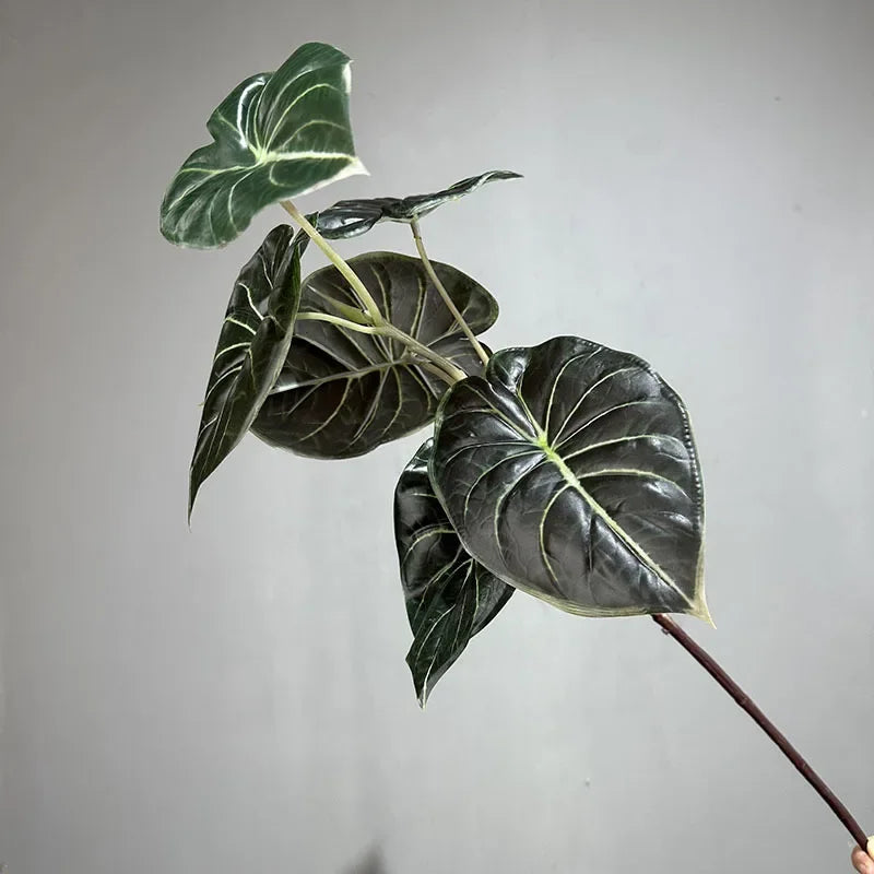 lot de 2 plantes vertes artificielles décoratives en plastique