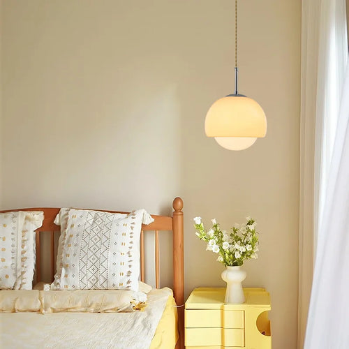 lampe suspendue nordique en verre pour intérieur décoratif - vue 4 sur 8