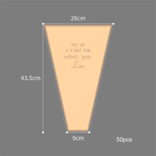 lot de 50 sachets imperméables pour roses à offrir pour la saint valentin - vue 18 sur 18