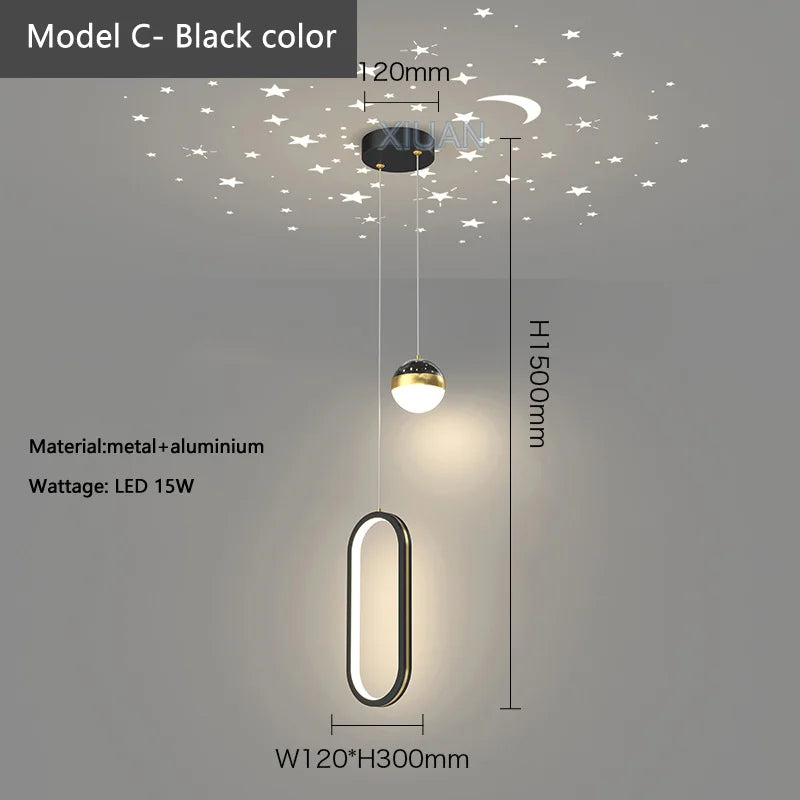 suspension modernes pour éclairage intérieur barre - vue 14 sur 16