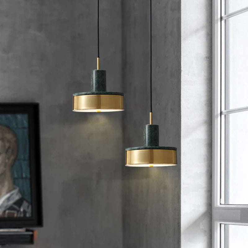 Suspension moderne en marbre design