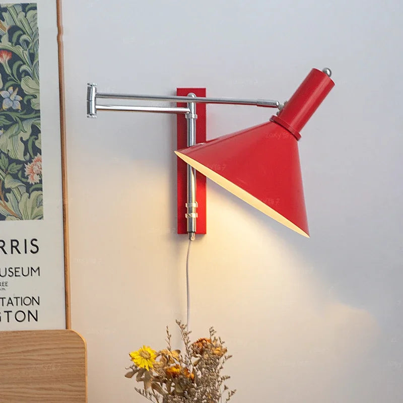 applique murale led créative télescopique pour lecture décorative - vue 4 sur 11