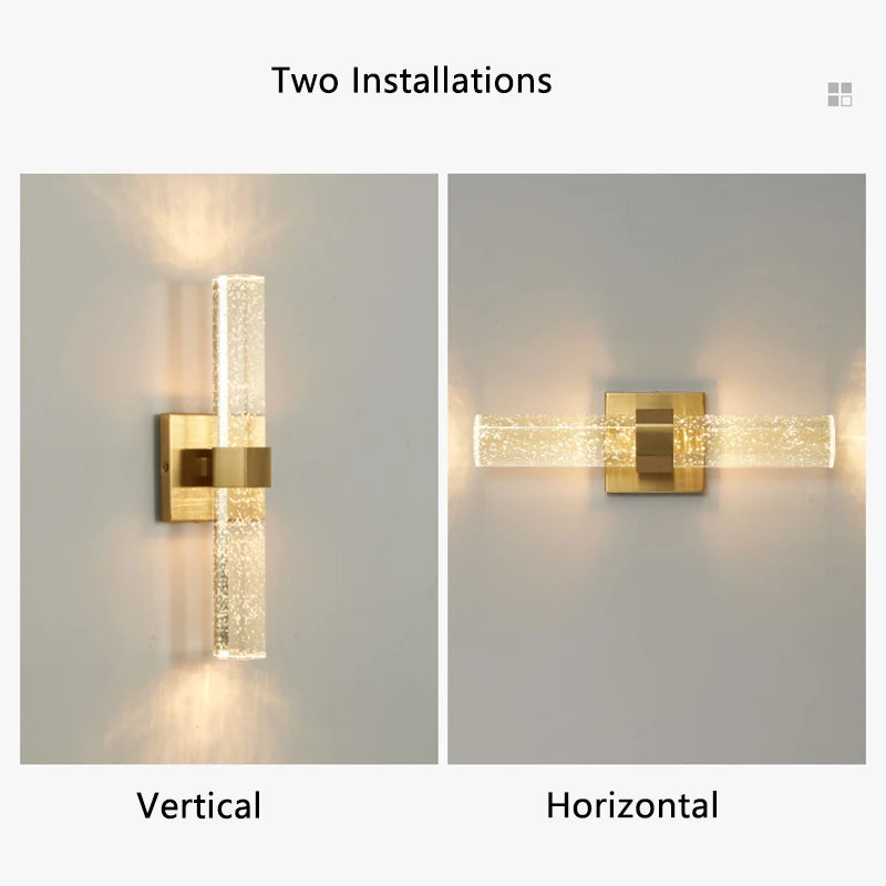Modern Up and Down Wall Lamp for Home Bedroom Bedside Living Room Aisle Hallway Stair Wall Sconce Light 10W 110V 220V  Gold - vue 6 sur 7