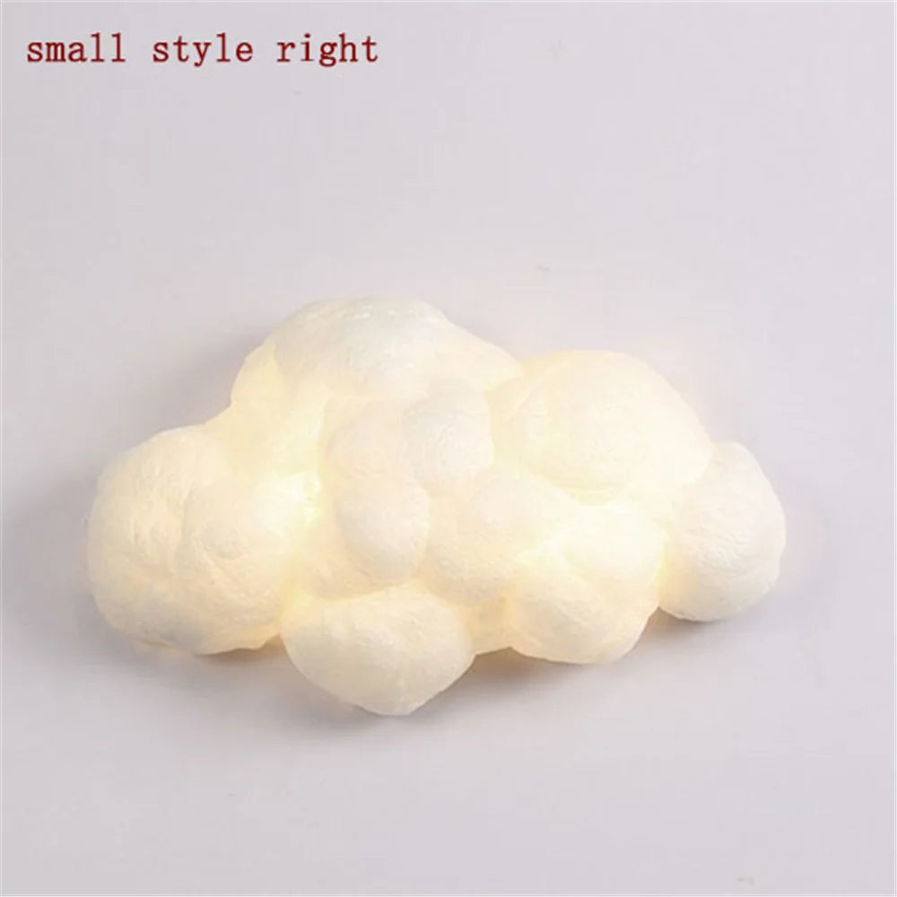 applique murale led nuage en imitation soie décorative pour enfants - vue 8 sur 14