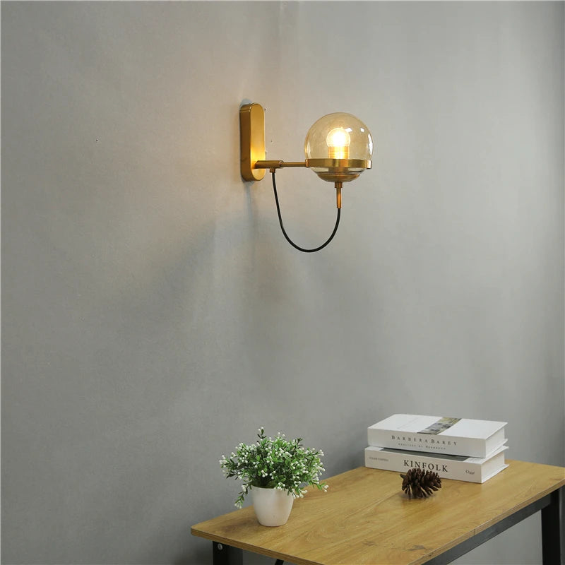 applique murale led moderne nordique pour décoration intérieure vintage loft