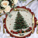 set de table sapin noel lot 4 polyester