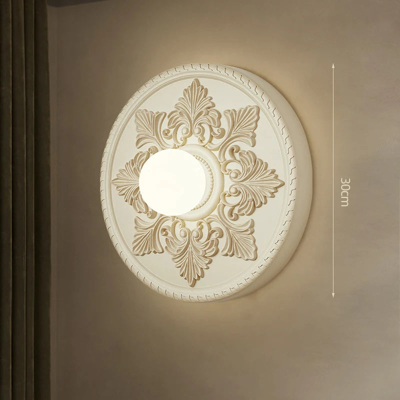 applique murale sculptée française éclairage de décoration classique