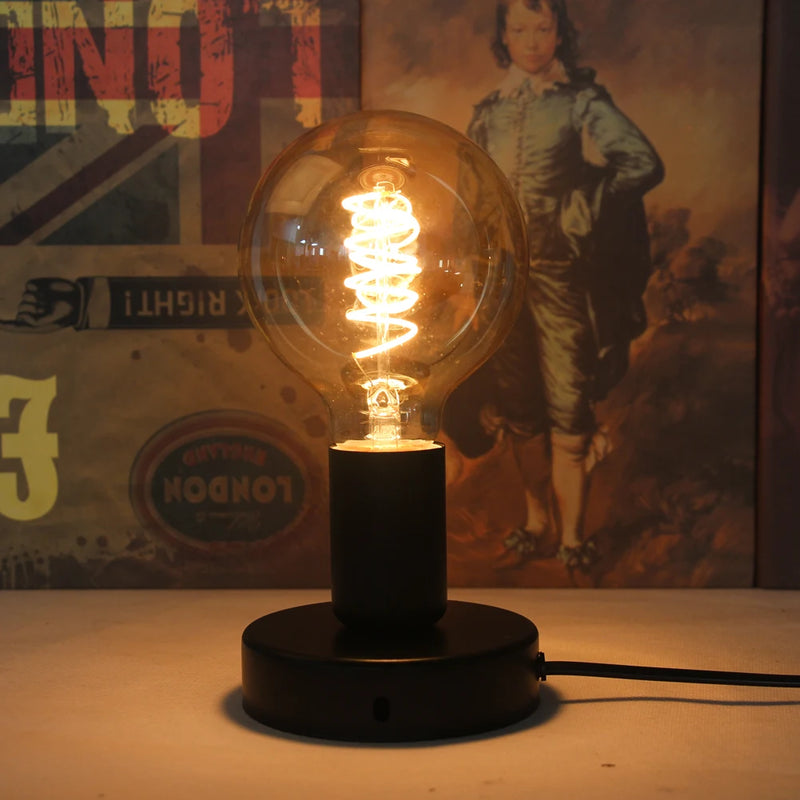 lampe de table industrielle cordon 1.8m interrupteur