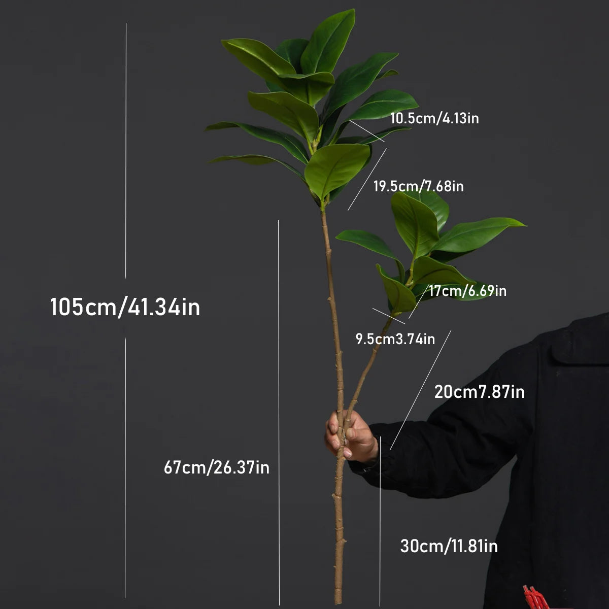 grandes plantes artificielles magnolia pour décoration jardin intérieur - vue 6 sur 7