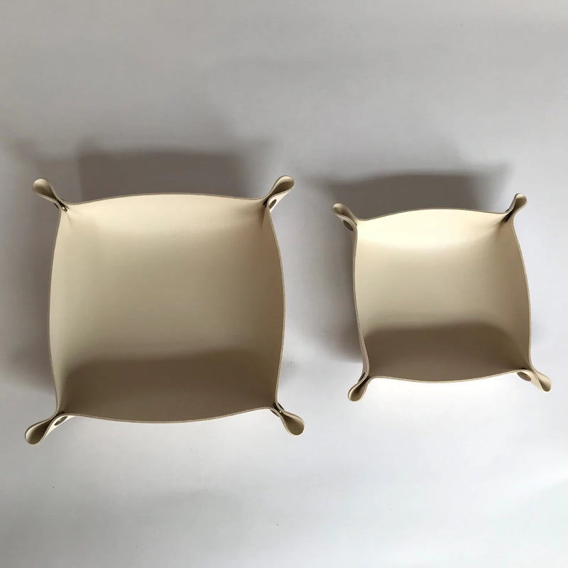 plateau de rangement en cuir pour bureau pliant décoratif