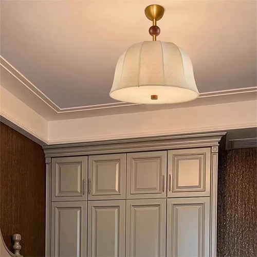 plafonnier en tissu style japonais pour un éclairage élégant - vue 5 sur 11