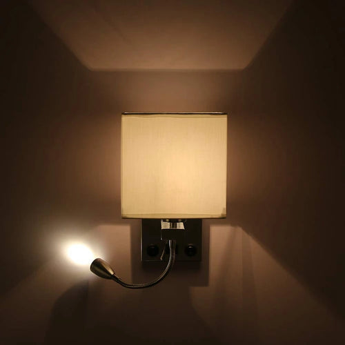 applique murale led moderne avec interrupteur usb - vue 2 sur 5