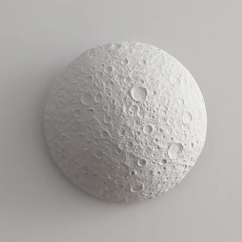 applique murale décorative lune design créatif éclairage led moderne - vue 5 sur 6