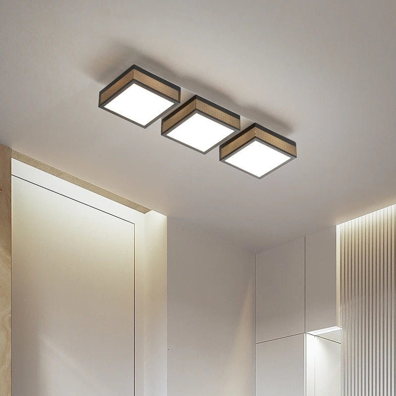 plafonnier led carré minimaliste design nordique éclairage intérieur luminaire décoratif