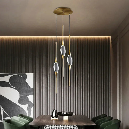 2023 Crystal Hanging Lamps for Ceiling Bedroom Bedside Chandelier Living Room Hallway Wall Lamp Room Decor Lighting Lustre - vue 7 sur 12