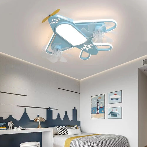 plafonnier nordique led avion pour chambre d'enfant moderne - vue 2 sur 10
