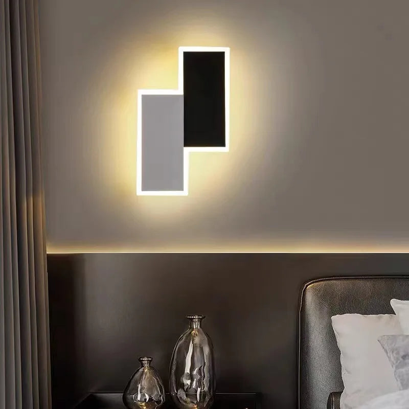 Applique murale LED moderne Spin blanc/noir pour chevet étude salon allée appliques murales intérieur décor à la maison luminaire Lustre