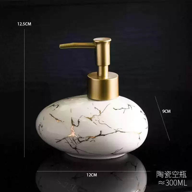 bouteilles de rangement pour gel douche shampoing et désinfectant - vue 7 sur 7