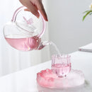 Théière papillon verre borosilicate résistante chaleur 500ml