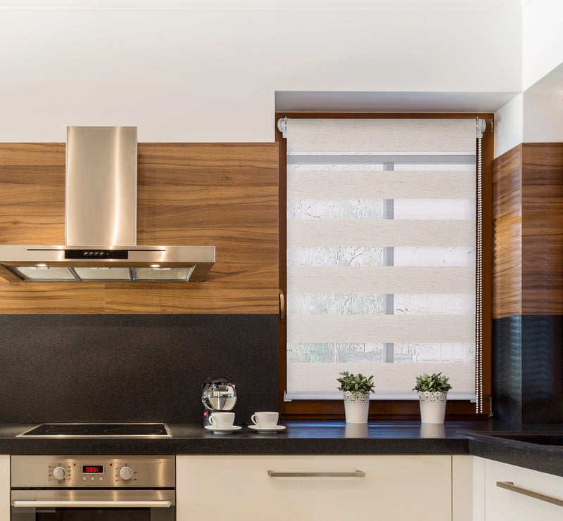 Store zebra double couche occultant pour salon chambre