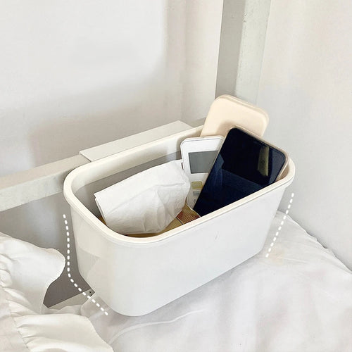 panier suspendu de rangement avec crochet amovible et poche pratique - vue 4 sur 8
