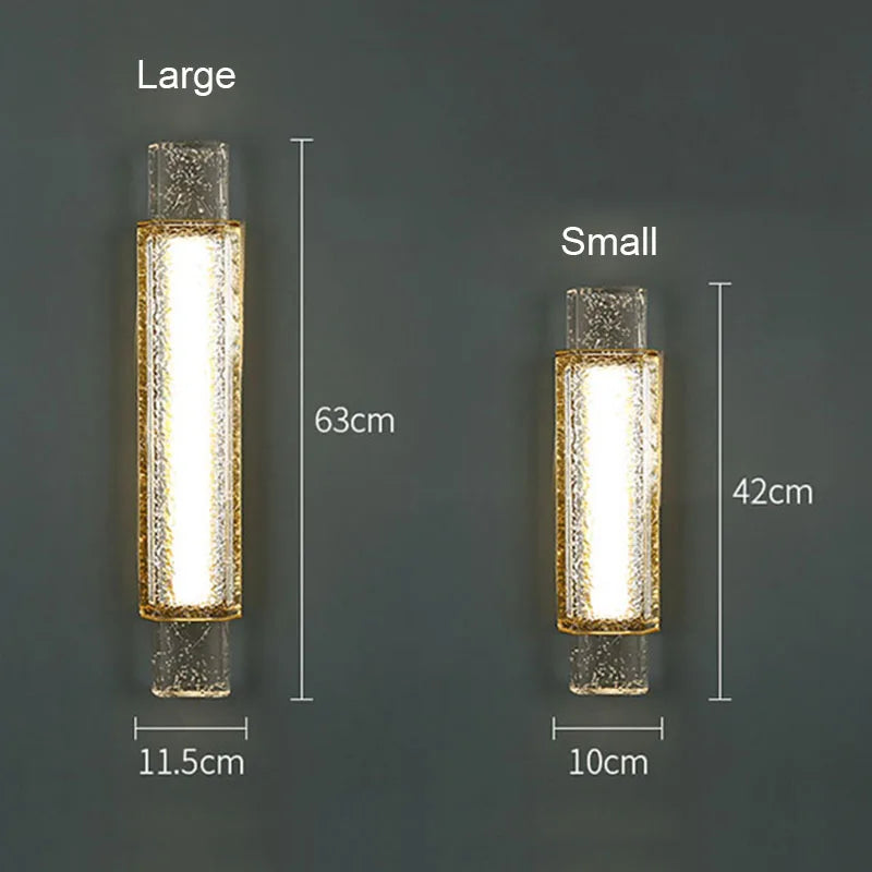 Applique murale de luxe en cristal et acier inoxydable - vue 6 sur 8