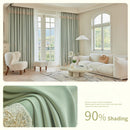Rideau occultant motif floral style simple salon chambre