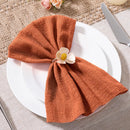 Serviette de table lot 10 gaze coton 32x32