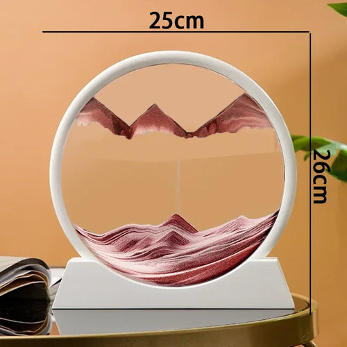 sablier en verre 3d paysage de sable en mouvement décoration artistique - vue 47 sur 54