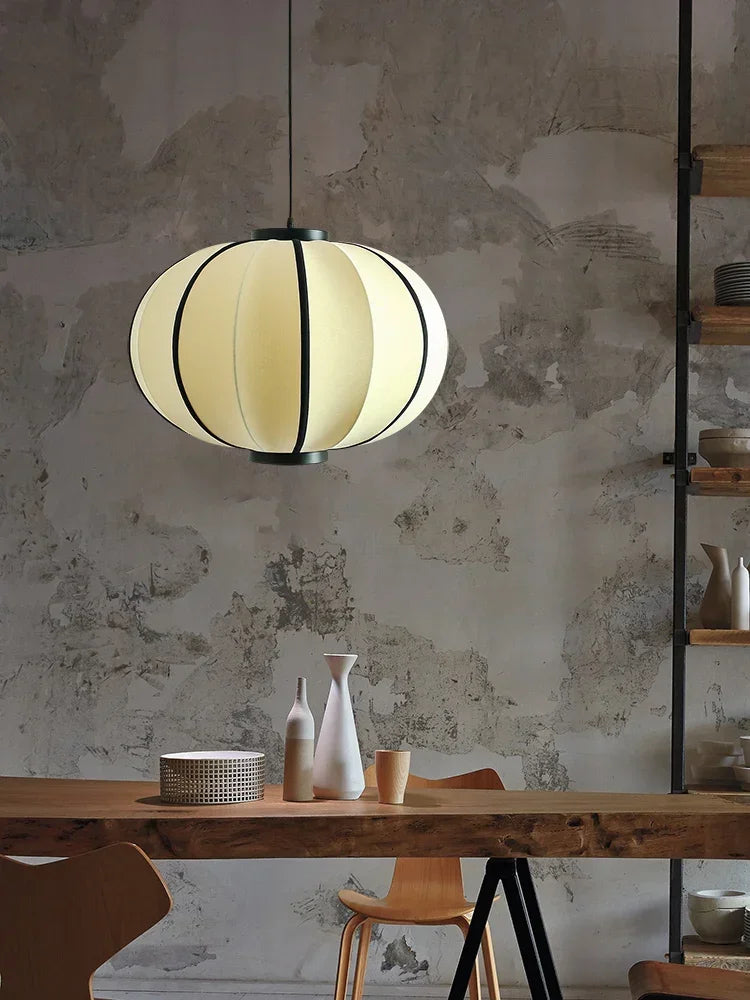 piet lanternes simples design tissu abat-jour décoration lumière - vue 4 sur 11