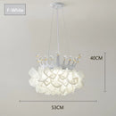 lustre romantique en cristal pour une décoration moderne
