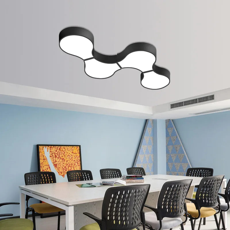 plafonnier Géométrie moderne ADN LED salon décor à la maison éclairage chambre Loft café bar bureau LED lumières