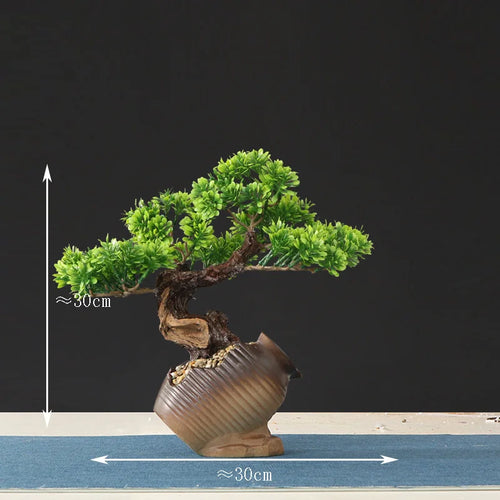 faux arbre bonsaï pour décoration intérieure et aménagement paysager - vue 3 sur 36