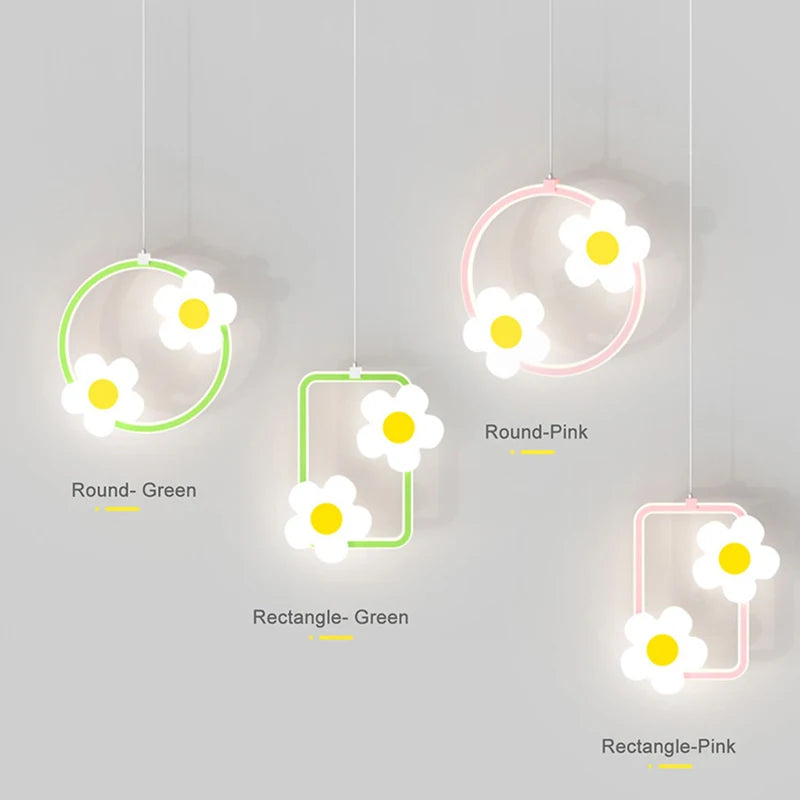 lustre fleur suspension pour fille chambre de bébé - vue 5 sur 9