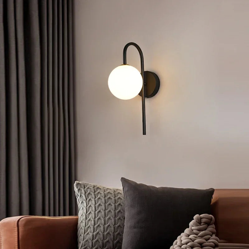 lustre led moderne nordique doré noir - vue 5 sur 22