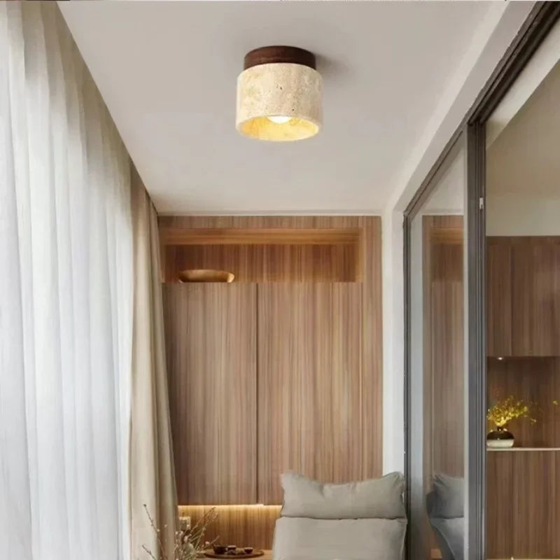 plafonnier en pierre minimaliste pour une ambiance apaisante - vue 5 sur 9