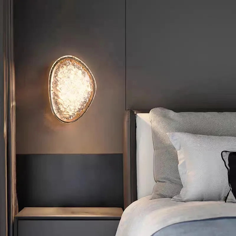 applique murale en cristal de luxe avec lumière led - vue 4 sur 9