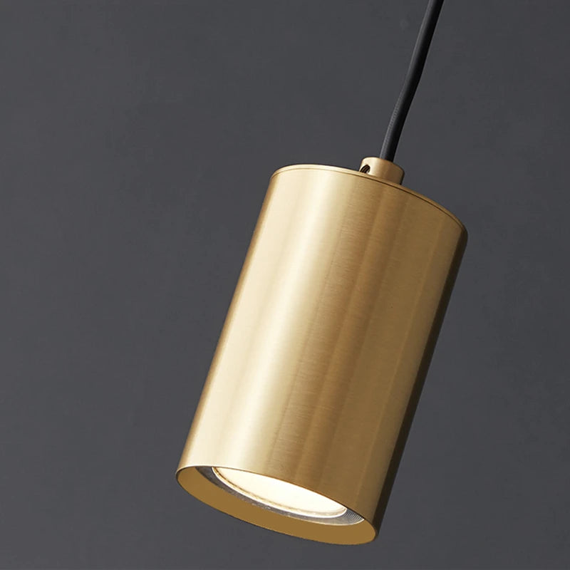 Suspension LED design moderne cylindrique