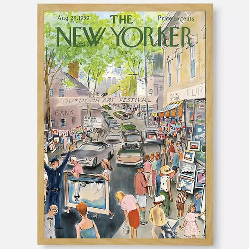 affiche new yorker art mural autocollant étanche décoration esthétique