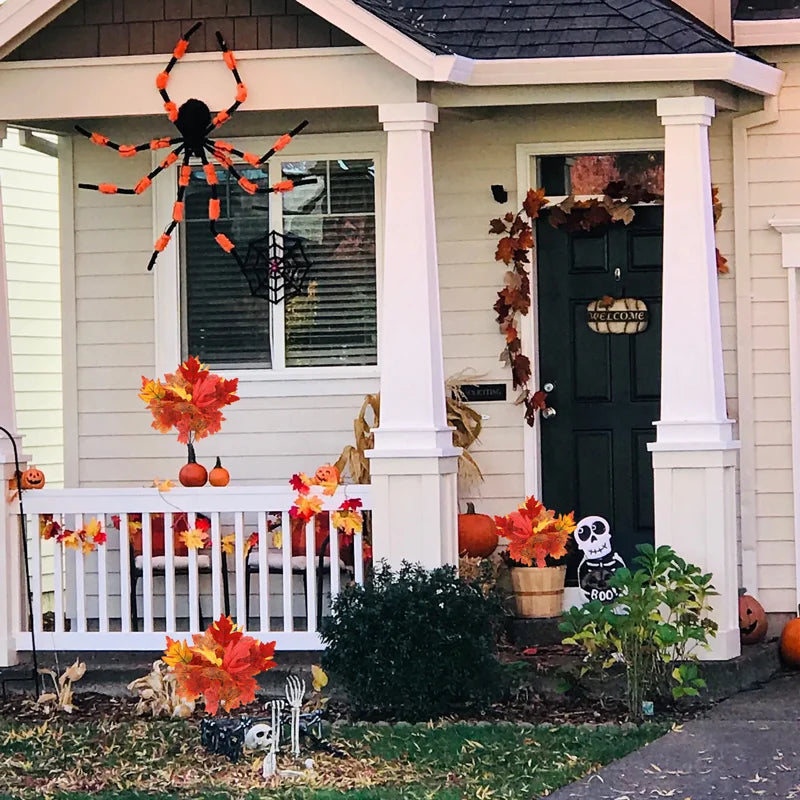 feuilles d'érable artificielles pour décoration automnale et Halloween - vue 7 sur 12