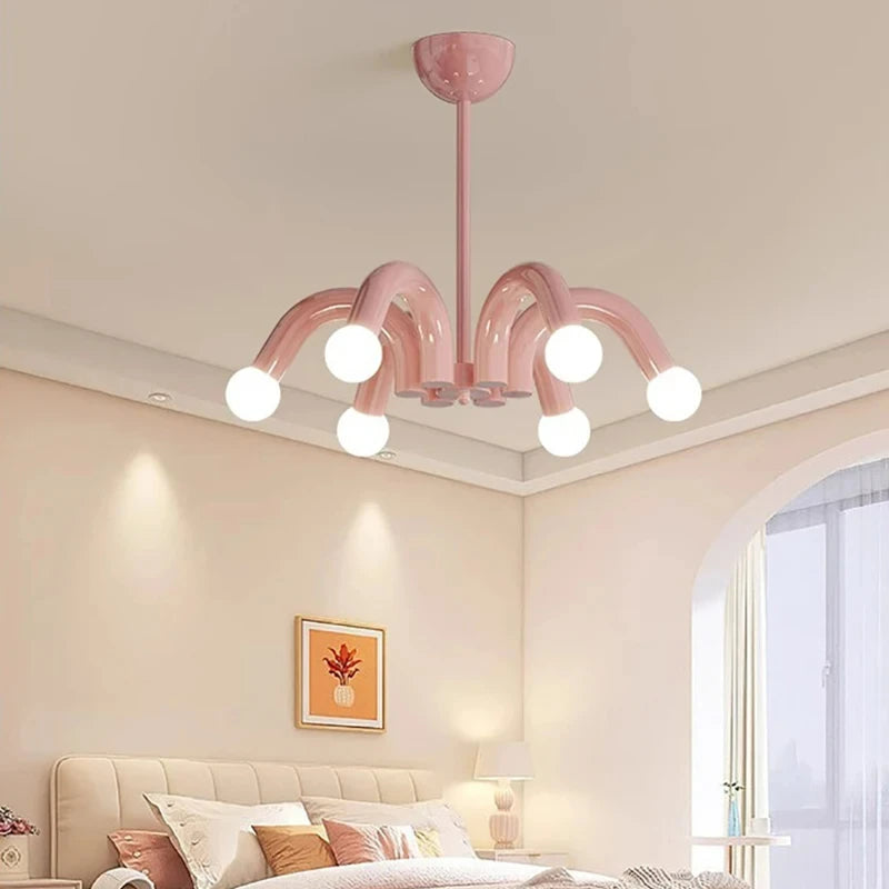 lustre moderne en métal pour décoration intérieure élégante - vue 4 sur 8