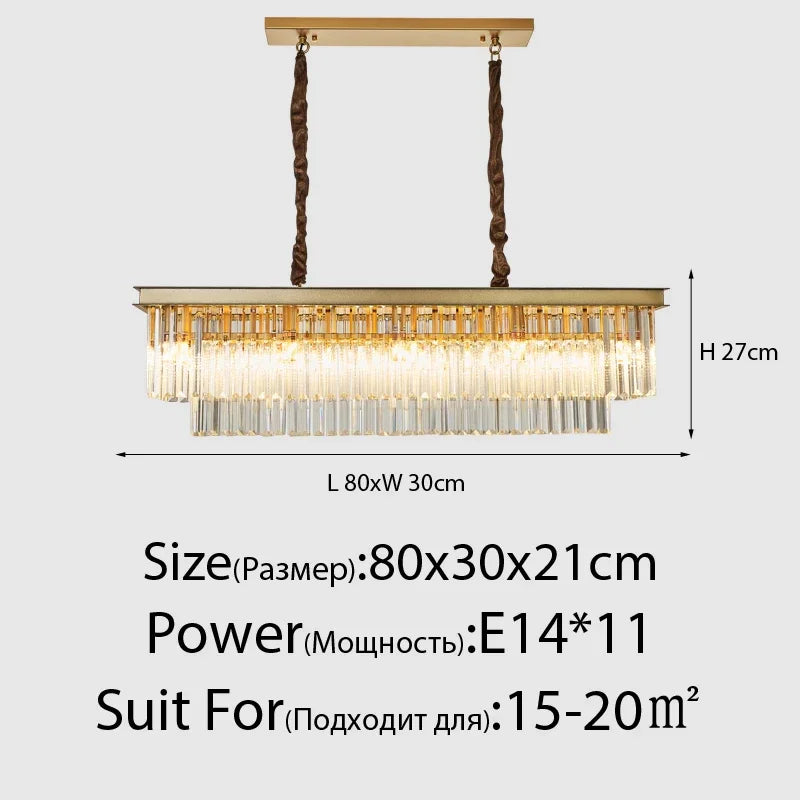 lustre moderne en cristal style nordique vintage pour intérieur élégant - vue 10 sur 21
