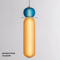 Suspension LED en verre teinté bar